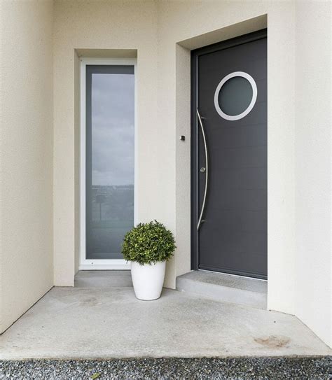 Porte d'entrée PVC OuvertureS Hublot 